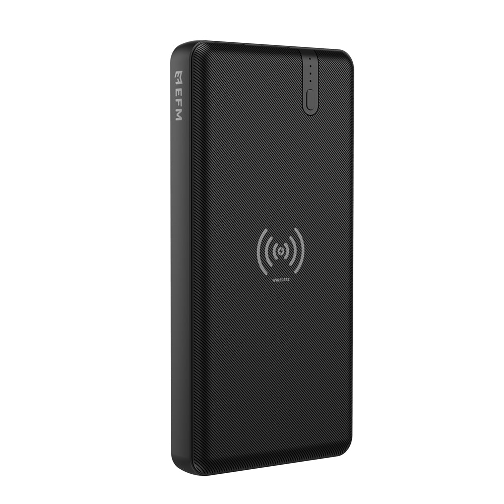 EFM 15W Wireless Portable 10000mAh Power Bank - With 15W Ultra Fast Charge and Wireless Qi Charging - Kixup Repairs