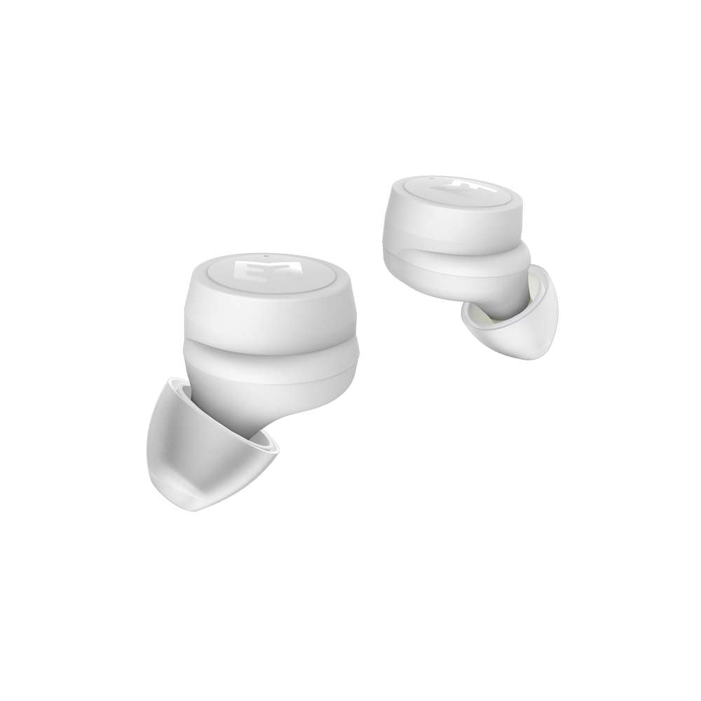 EFM Athos TWS Earbuds With Touch Control that are white in colour