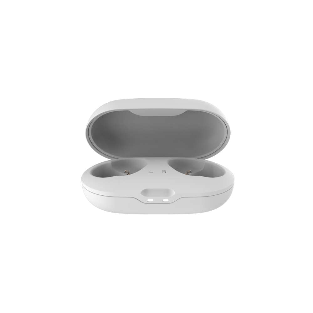 EFM Athos TWS Earbuds With Touch Control that are white in colour