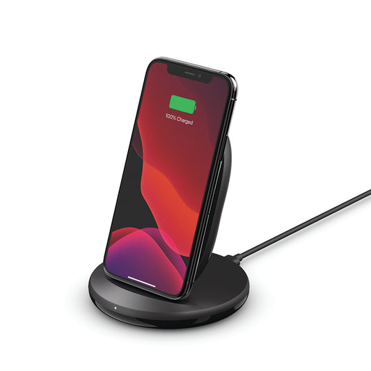 Belkin Boost Charge Universally Compatible Wireless 15W Black Charging Stand buy now pay later available with Afterpay, Zip, Humm and other options