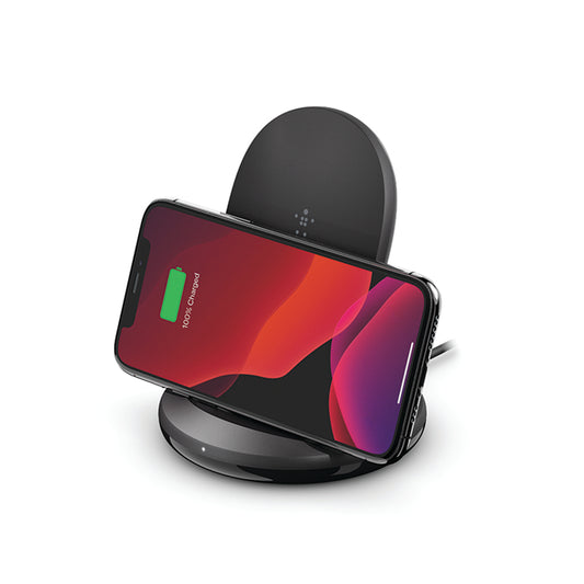 Belkin Boost Charge Universally Compatible Wireless 15W Black Charging Stand buy now pay later available with Afterpay, Zip, Humm and other options