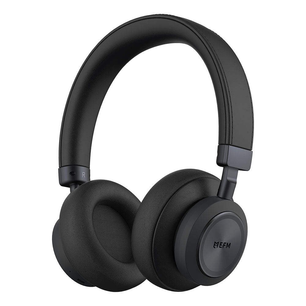 Black EFM Austin Studio Wireless Over-Ear ANC Noise Cancelling Headphones