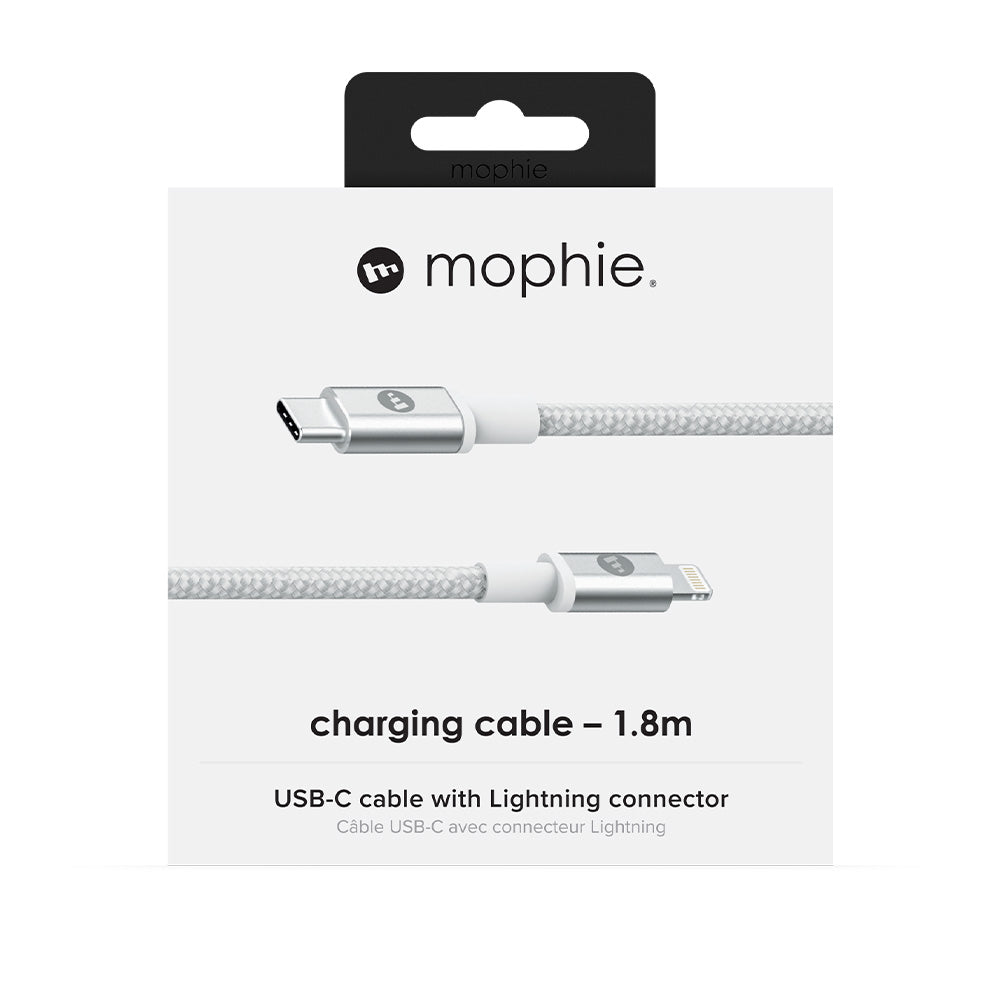 Mophie USB-C to Lightning Cable - 1.8M - White - Kixup Repairs