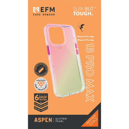 EFM Aspen Glitter/Pearl Phone Case For Apple iPhone 13 Pro Max (6.7") with Afterpay Zip Humm and more available