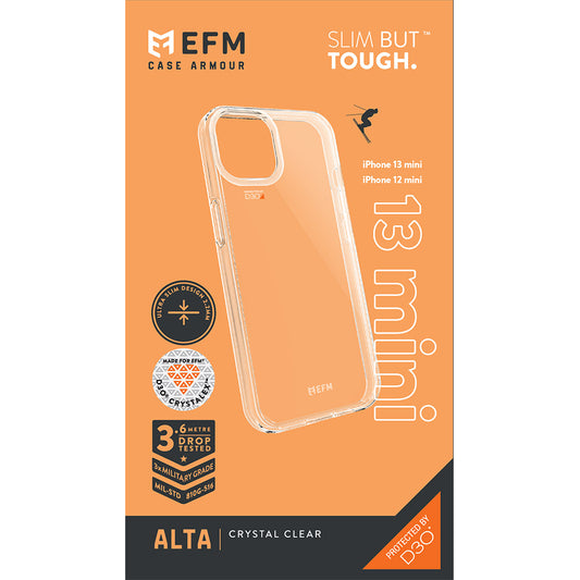 EFM Alta Clear Phone Case For Apple iPhone 13 mini (5.4") Afterpay Zip Humm and Other pay options are available