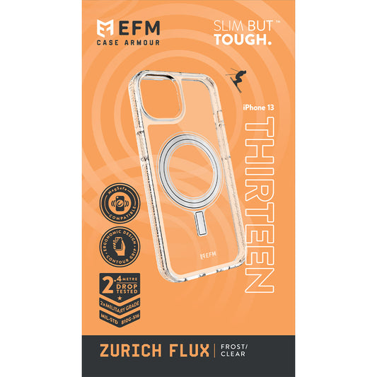 EFM Zurich Flux Case Armour Compatible with MagSafe - For iPhone 13 Pro (6.1" Pro) - Frost Clear - Kixup Repairs