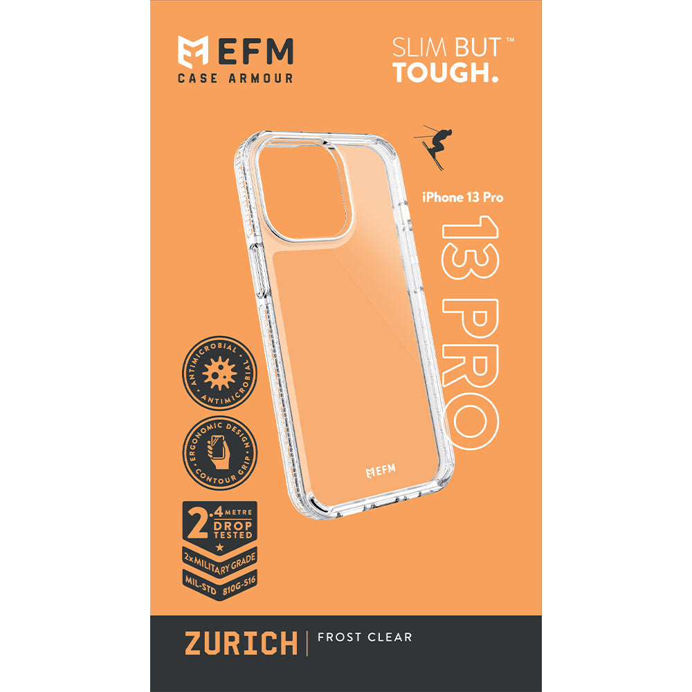 EFM Zurich  Case Armour - For iPhone 13 Pro (6.1" Pro) - Smoke Black - Kixup Repairs