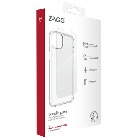 Zagg Premium Smart Bundle pack - For iPhone 14 Plus (6.7") - Kixup Repairs
