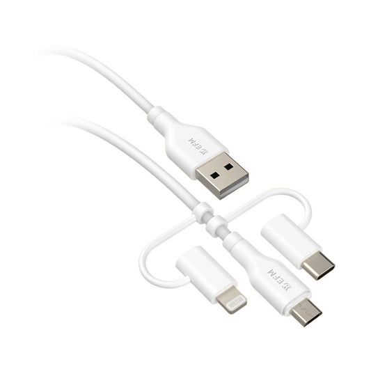 EFM USB-A 3-in-1 Cable - Universal Application with 2M Length - Kixup Repairs