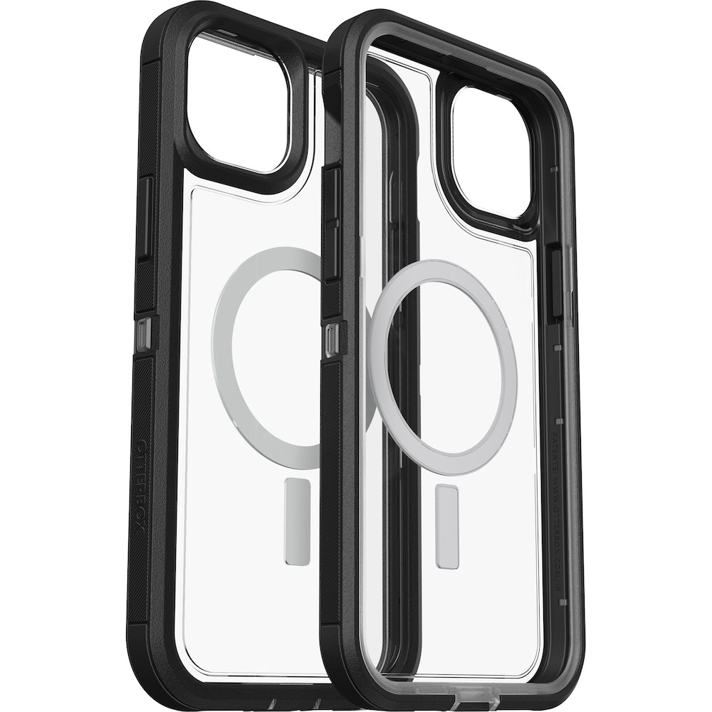 Otterbox Defender XT Clear MagSafe Case - For iPhone 14 Plus (6.7") - Black Crystal - Kixup Repairs