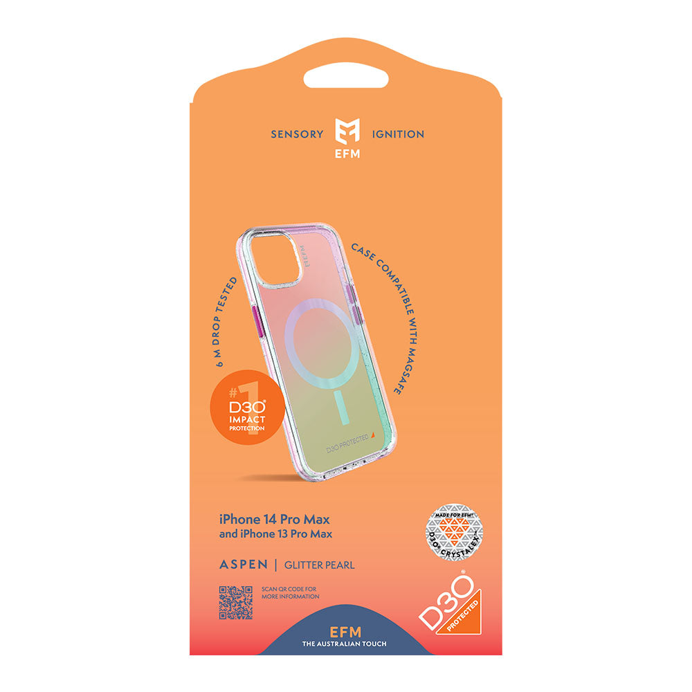 EFM Aspen Case Armour with D3O Crystalex - For iPhone 13 Pro Max (6.7")/iPhone 14 Pro Max (6.7") - Kixup Repairs