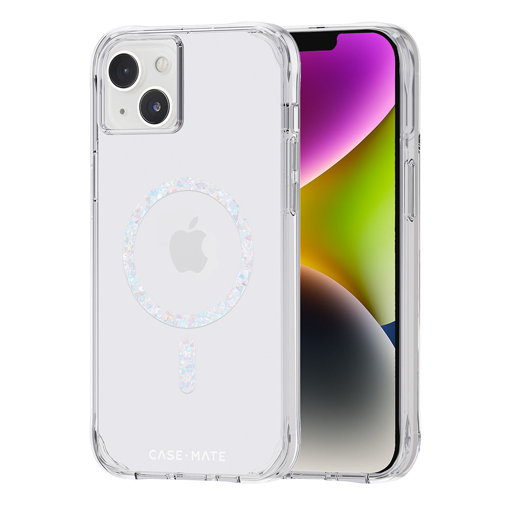 Case-Mate Twinkle Clear Case - MagSafe - For iPhone 14 Plus (6.7") - Clear/Diamond - Kixup Repairs