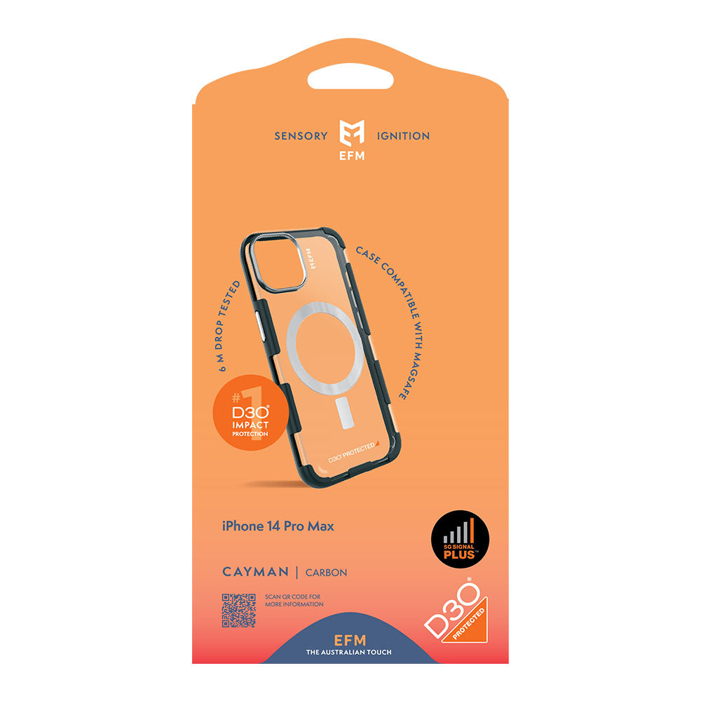 EFM Cayman Case Armour with D3O 5G Signal Plus - For iPhone 14 Pro Max (6.7") - Kixup Repairs