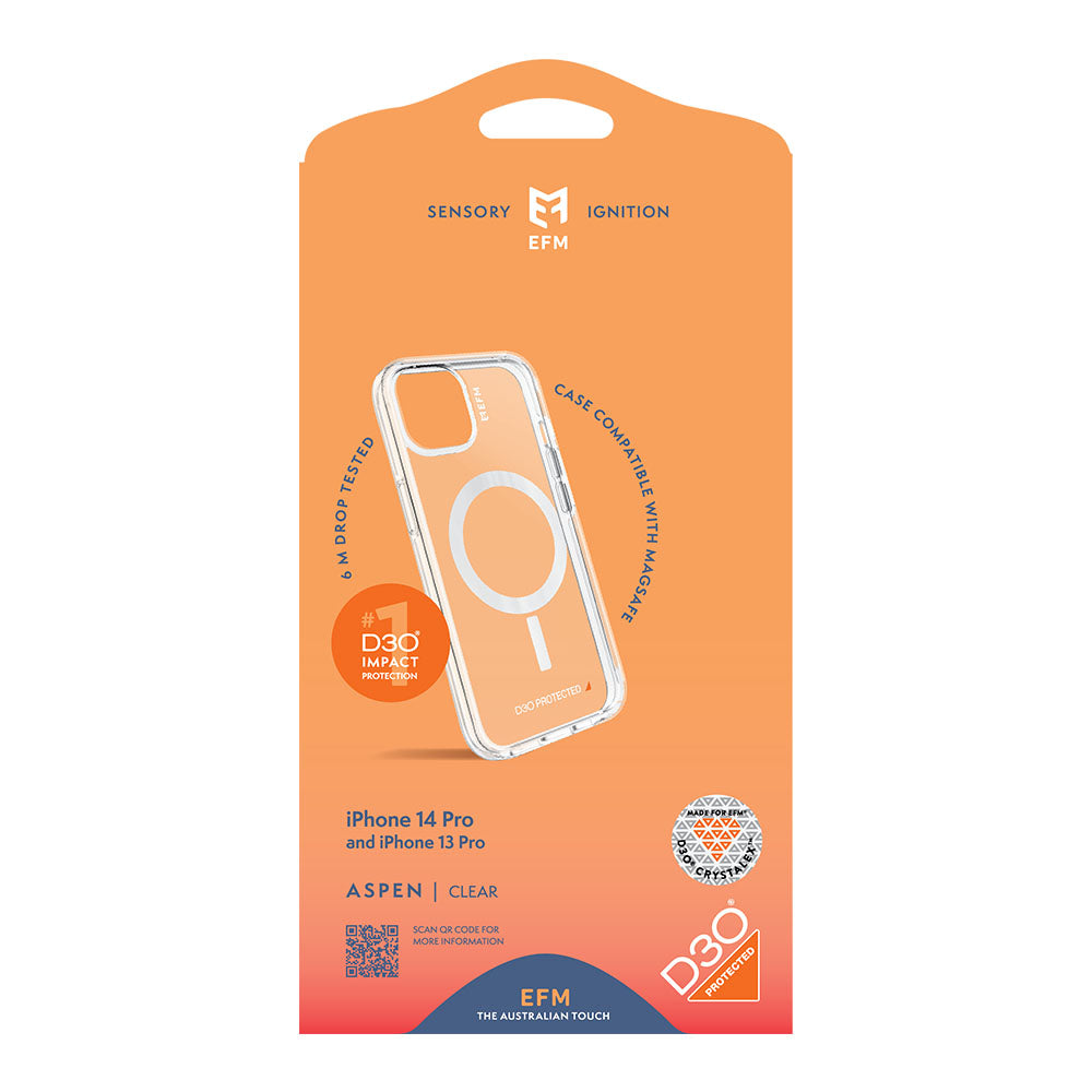 EFM Aspen Case Armour with D3O Crystalex - For iPhone 13 Pro (6.1")/iPhone 14 Pro (6.1") - Kixup Repairs